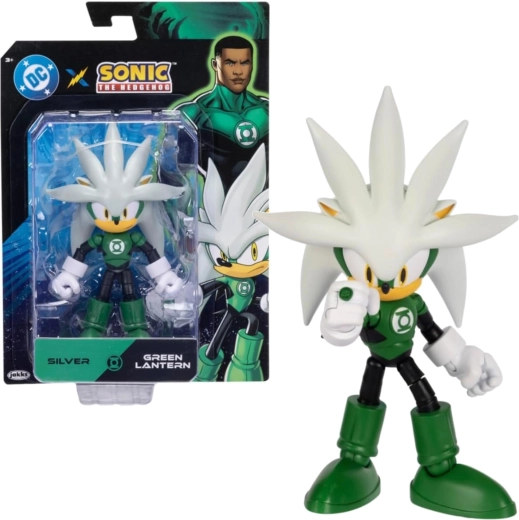 Figūrėlė Sonic the Hedgehog Silver kaip Green Lantern, 14 cm