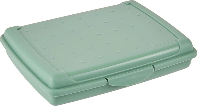 Plastikinė užkandžių dėžutė šiaurietiška žalia 17 × 13 × 3,5 cm