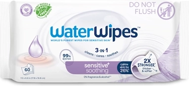 WaterWipes drėgnos servetėlės Soothing Clean 3 viename 6×60 vnt.