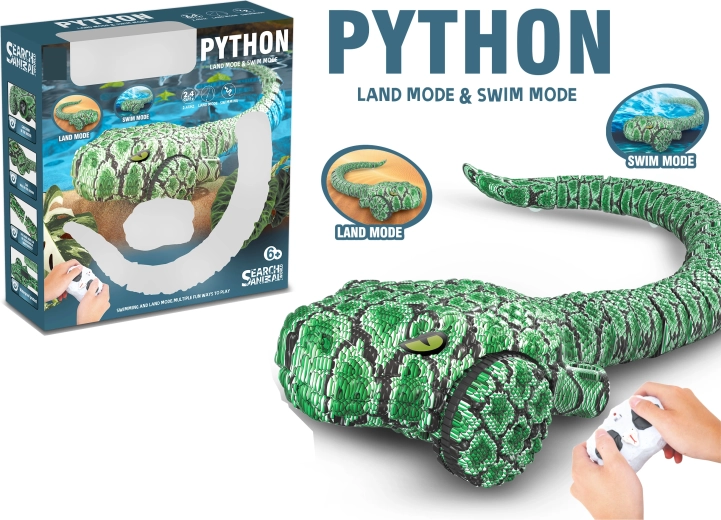 RC amfibinė gyvatė pitonas