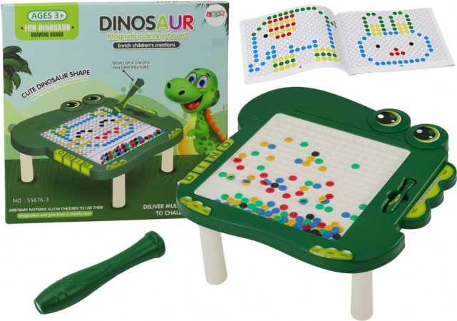 Magnetinė lentelė vaikams Dino, žalios spalvos