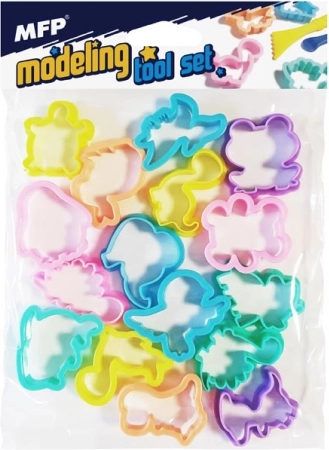 Plastiniai gyvūnėlių formelės – rinkinys 16 vnt.