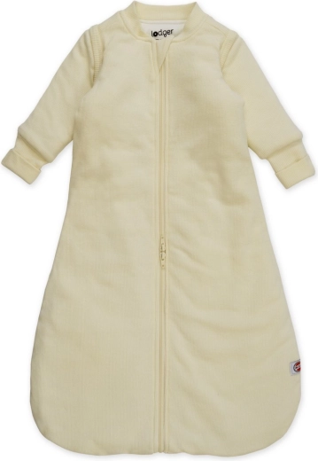 Lodger Hopper Sleeves Rib Cream Sleeping Bag with Sleeves, Size 50/62