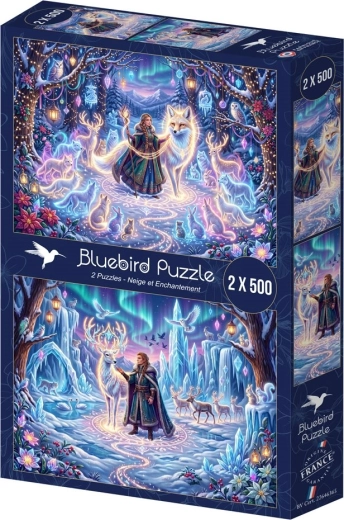 BLUEBIRD Puzzle Magical Winter Wonderland 2 × 500 Pieces