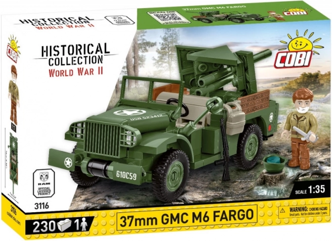 Block Model 37 mm GMC M6 Fargo