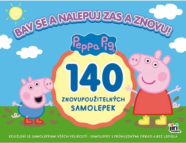 Kiaulytė Pepa – pramoga su daugkartinio naudojimo lipdukais