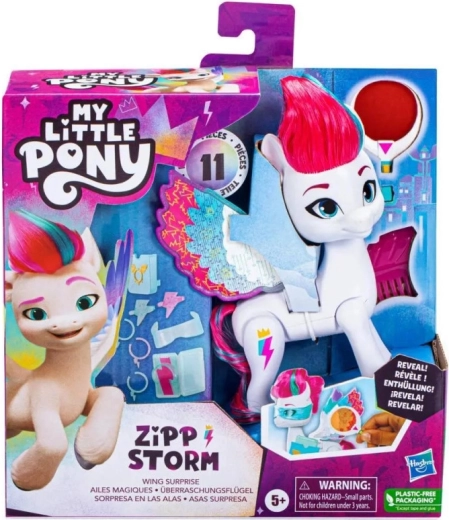 My Little Pony pony figure with magical wings, Zipp Storm