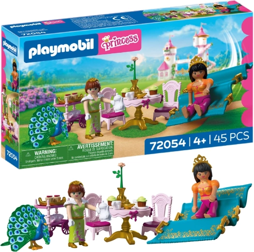 Playmobil Princesės – vizitas iš toli su skraidančiu kilimu ir arbatos vakarėliu