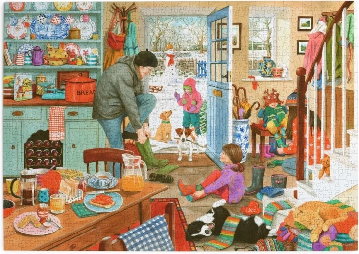 House of Puzzles Winter Fun Puzzle, 1000 Pieces