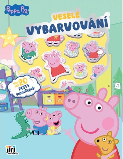 Linksmas spalvinimas su lipdukais Kiaulytė Pepa