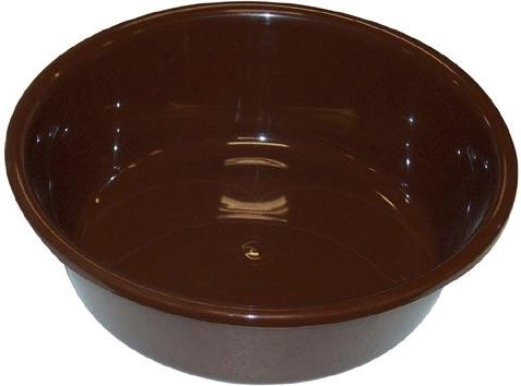 Plastikinis dubuo 36 cm rudas