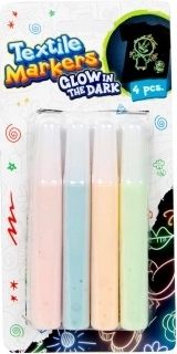 Audinio flomasteriai šviečiantys tamsoje – rinkinys 4 vnt.