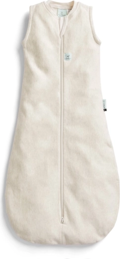 ErgoPouch Jersey miegmaišis iš ekologiškos medvilnės Oatmeal Marle 0,2 TOG (8–24 mėn.)