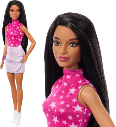 Barbie Fashionistas Doll with Pink Top with Stars