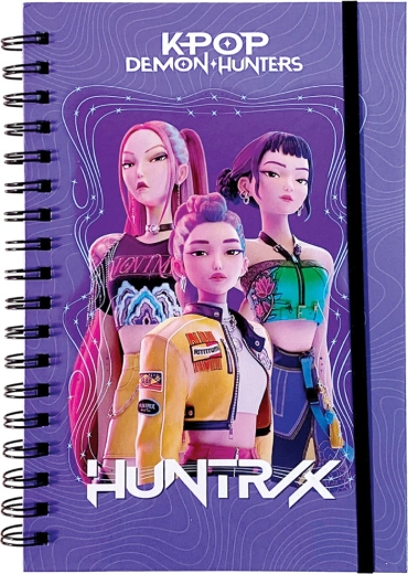 K-Pop Demon Hunters HUNTR/X Purple Spiral Notebook