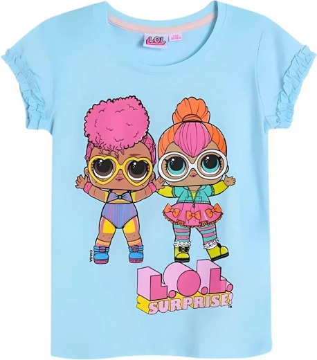 Turquoise LOL cotton T-shirt