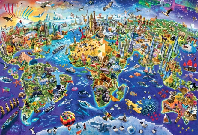 Dėlionė „Pašėlęs pasaulis“ 2000 detalių EUROGRAPHICS