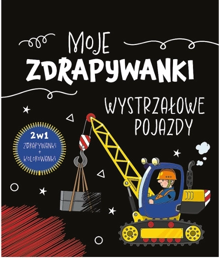 Išgramdymo kūrybinis sąsiuvinis Moje zdrapywanki: wystrzałowe pojazdy (lenkų k.) – 1 vnt.