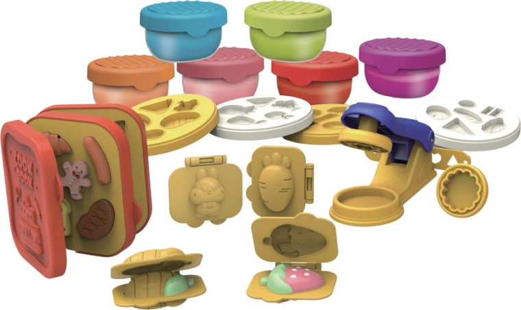 Plastilinas – virtuvės studija su formelėmis ir priedais – 1 vienetas