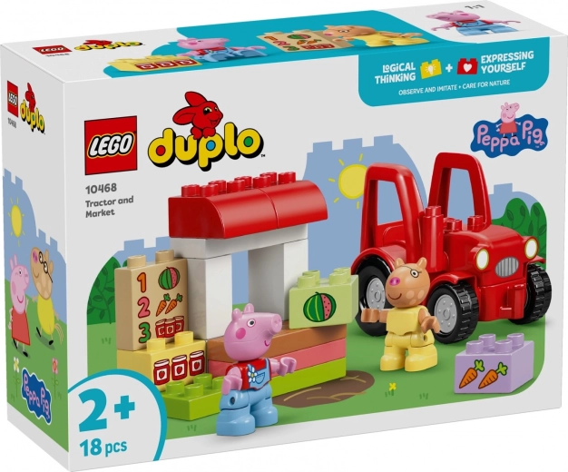 LEGO DUPLO PEPPA PIG traktorius ir turgus (10468)