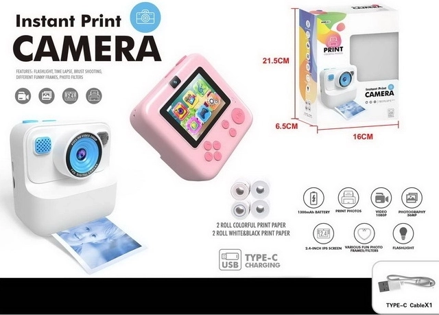 Mini fotoaparatas vaikams su USB įkrovimu