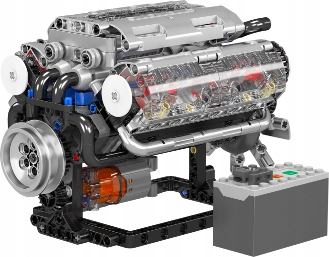 Mould King V8 Engine Building Set, 552 Pieces