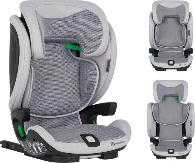 Petite&Mars automobilinė kėdutė Elite Fix Pro i-Size Gentle Grey Air 100–150 cm