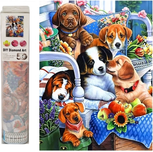 Diamond mosaic Puppies - 1 piece