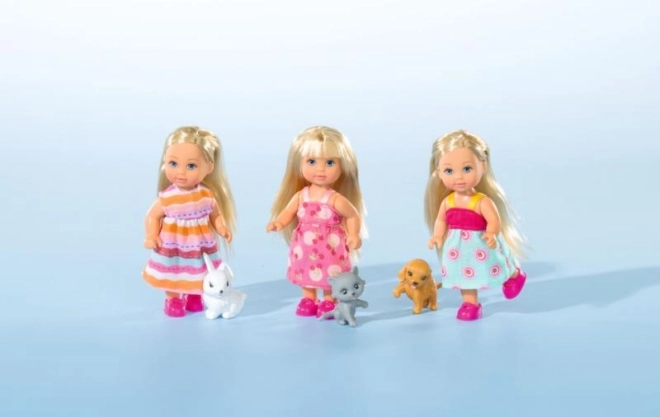 Simba Evi Love lėlė Evička su gyvūnėliu 12 cm – 1 vnt.