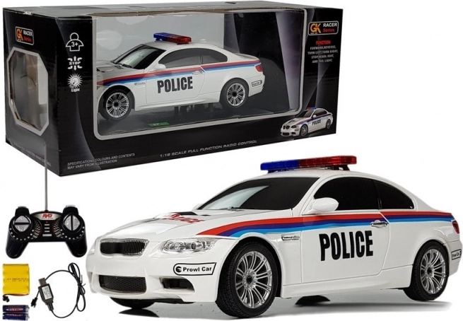 Remotely Controlled Police Car 1:18 R/C