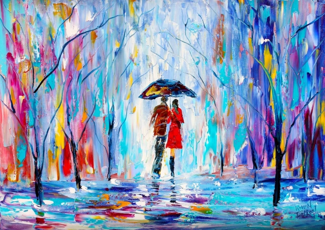 Puzzle Enjoy Love in the Rain 1000 pieces
