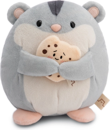 NICI MyMochi pliušinis žiurkėnas Shai su sausainiu, 16 cm, dovaninėje pakuotėje