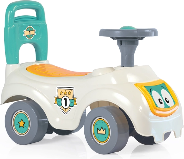 Dolu Sit'n Ride automobilis-stumdukas su atrama, baltas