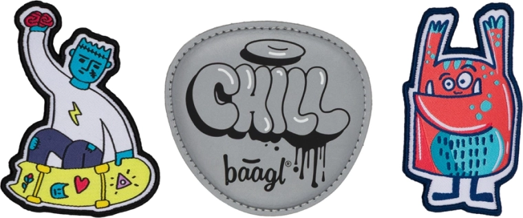 Baagl Baaglies – 3 ženkliukų rinkinys Chill Hands Up