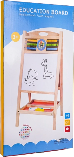Medinė lenta su skaičiuotuvu ir priedais