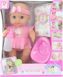 Lėlytė su garsais ir šlapinimosi funkcija su priedais