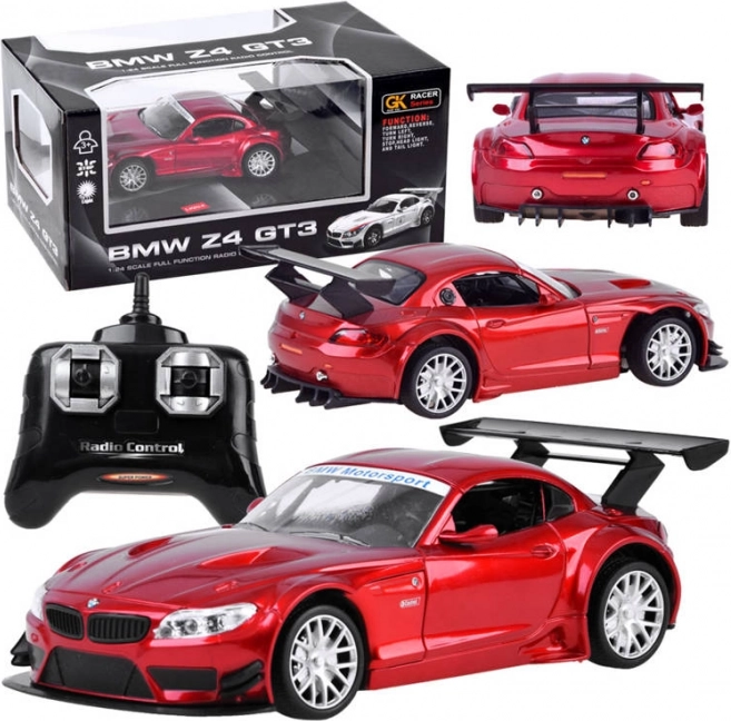 RC automobilis BMW Z4 1:24 su nuotoliniu valdymu – Raudona