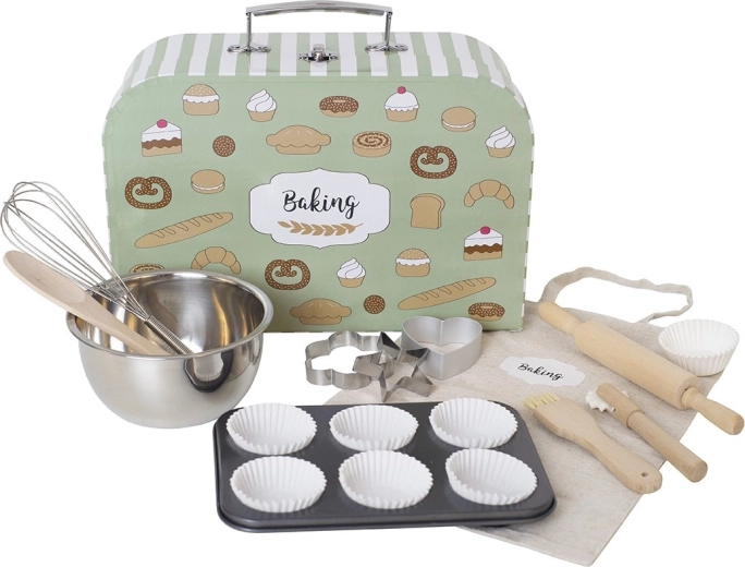 Jabadabado baking set in a suitcase