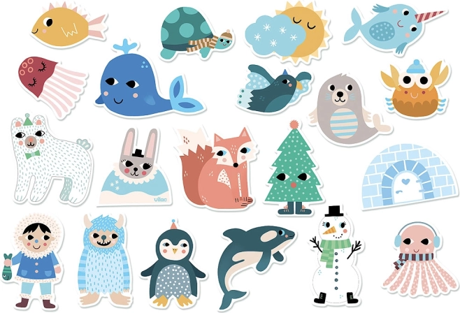 Vilac medinės magnetukės Island