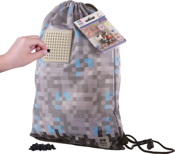 Pixie Crew kuprinė-maišas Minecraft pilkai mėlyna