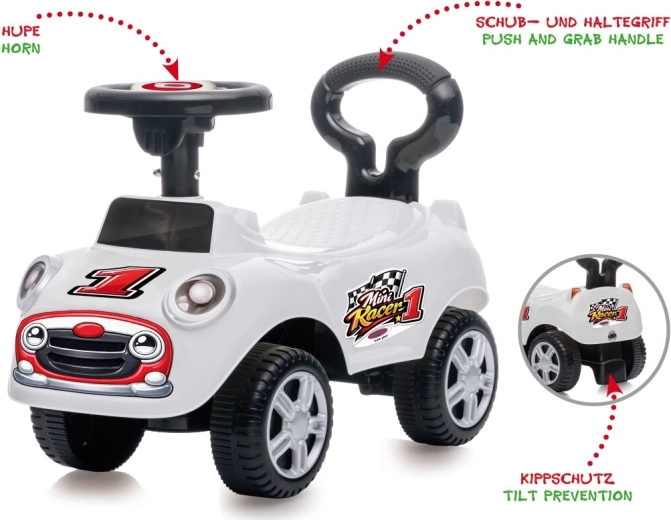 JAMARA Mini Racer 2 viename baltas stumdukas ir vaikštynė