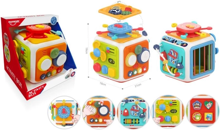 Multisensory educational cube for children