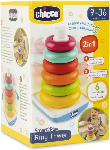 Chicco žiedų dėliojimo bokštas 9 mėn.+