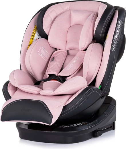 Automobilinė kėdutė CHIPOLINO Hypnotic i-Size 40–150 cm, ISOFIX, pasukama 360°, Pink Marshmallow