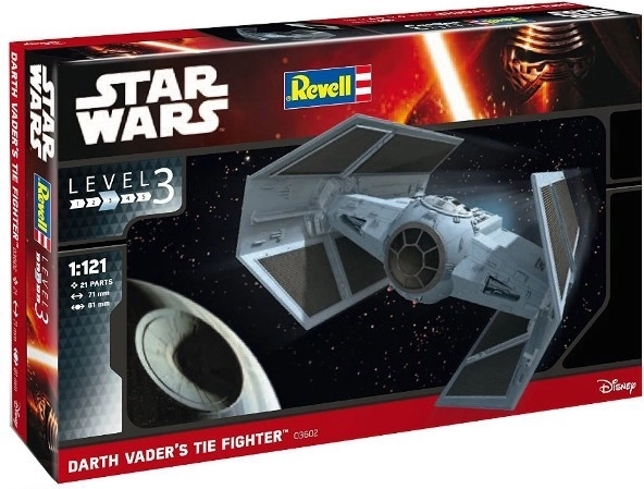 Darto Veiderio TIE naikintuvo modelio rinkinys 1:121 – REVELL STAR WARS