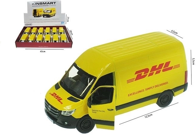 Metal model van Mercedes-Benz Sprinter DHL 1:48 Kinsmart