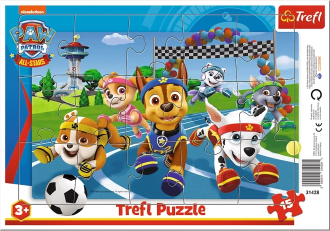 Dėlionė „PAW Patrol – Visada pasiruošę padėti“ 15 dalių