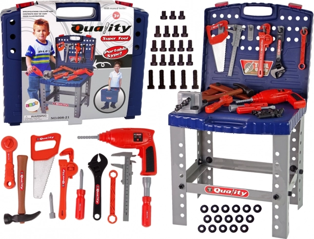 Children's Tool Workshop with Drill Set