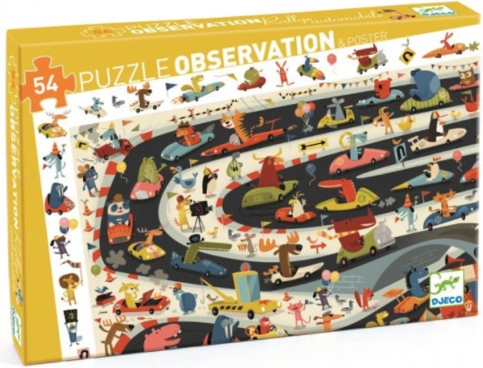 DJECO Observation Puzzle Rallye, 54 Pieces