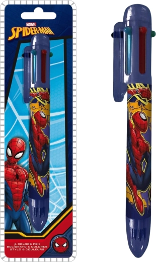 Šešių spalvų rašiklis Spider-Man